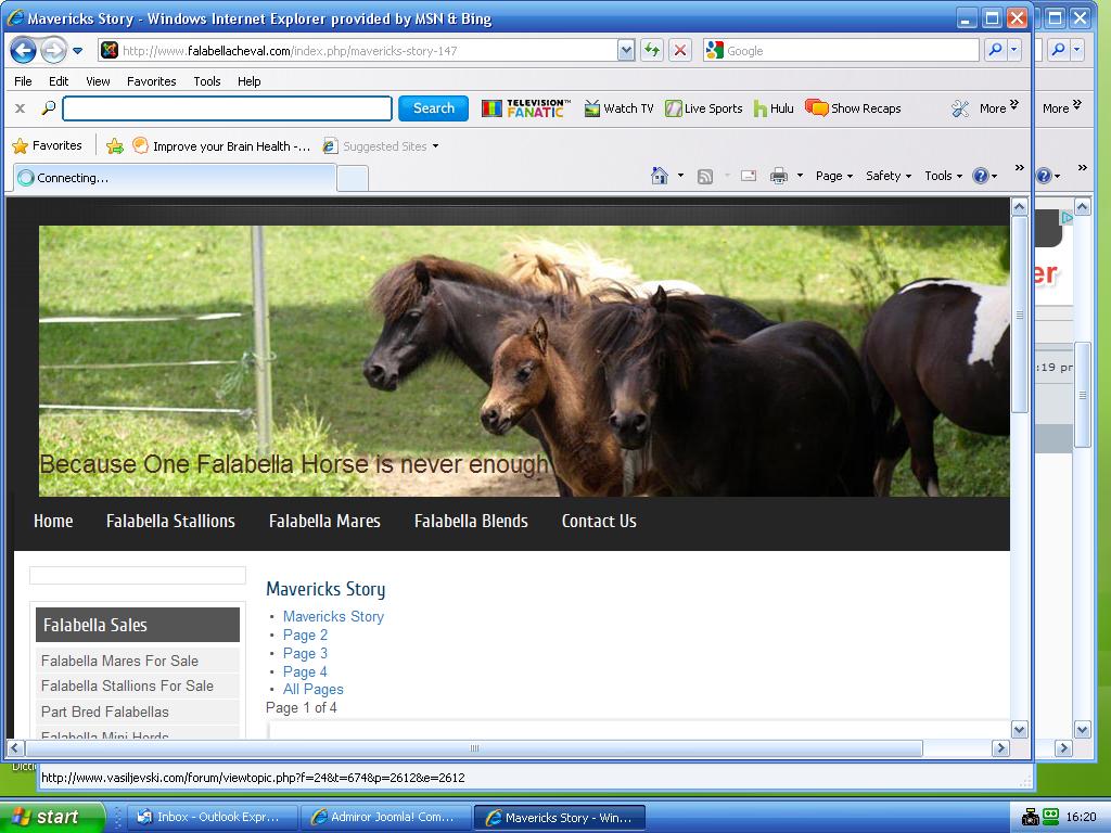 this is a screen dump of google translate not appearing just above the menu where Admiror is used
