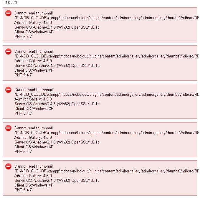 Please refer to this file to view the exact error message.
